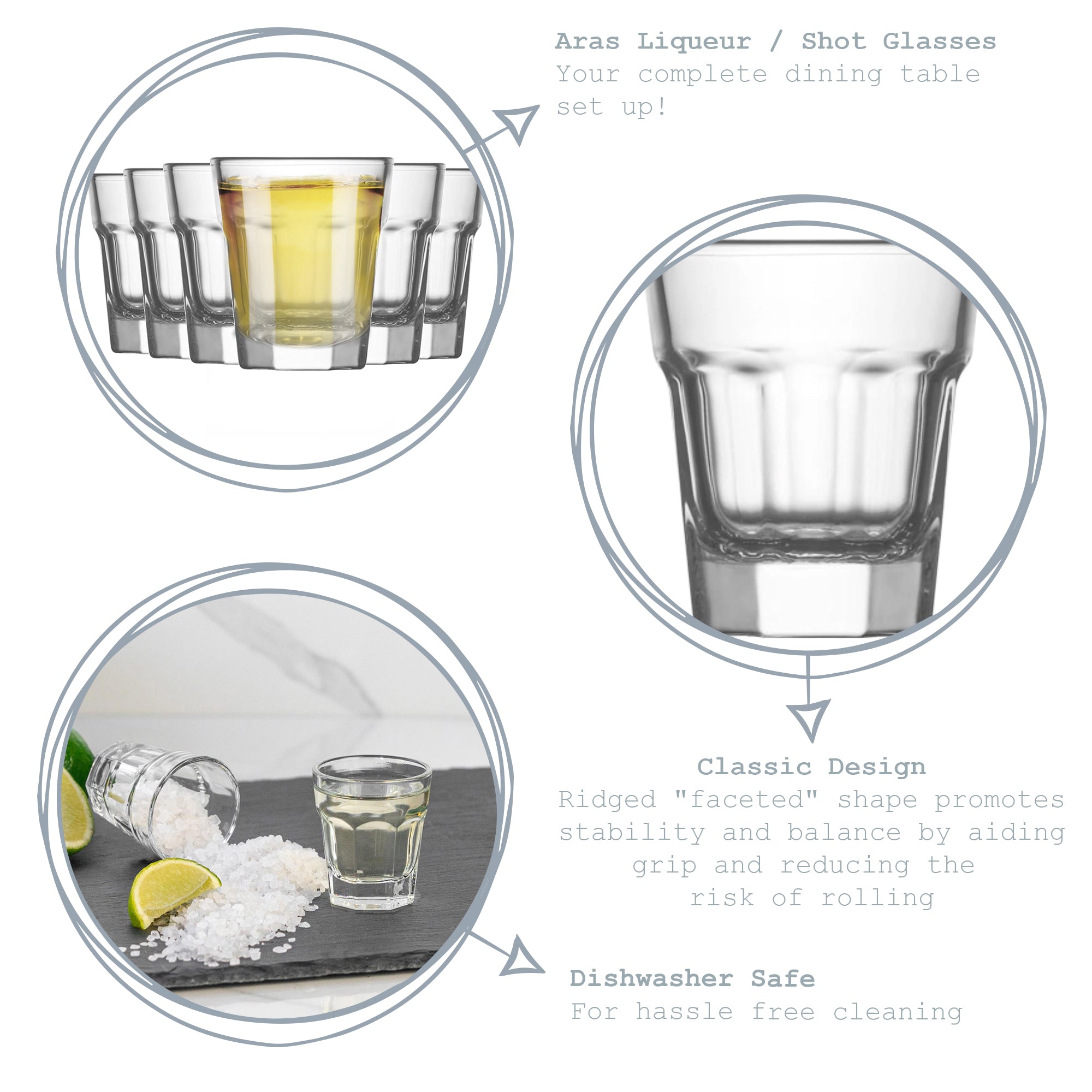 Aras Shot Glass - 45ml