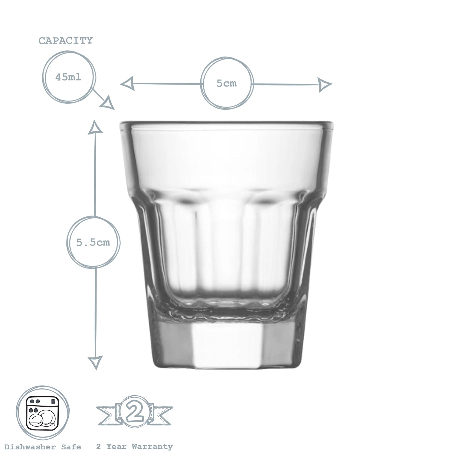 Aras Shot Glass - 45ml