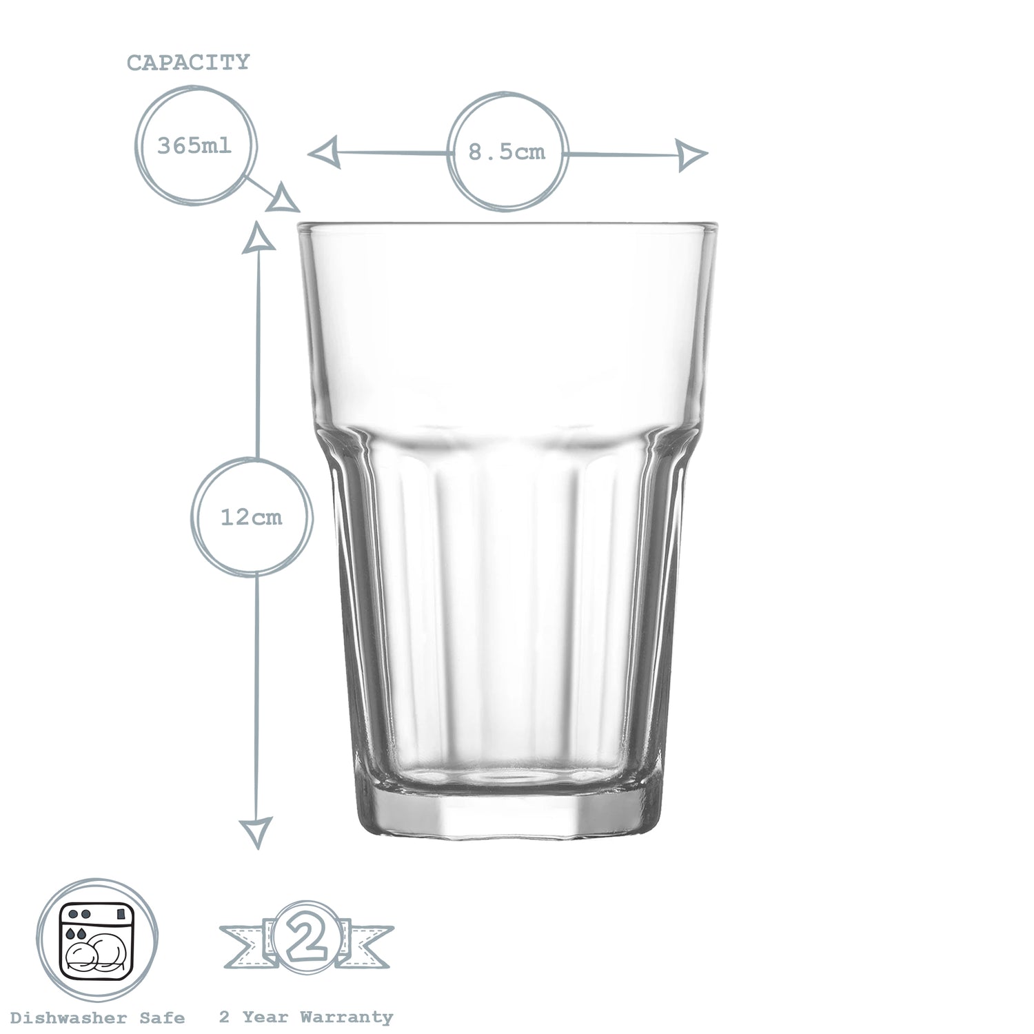 Aras Highball Glass -  365ml