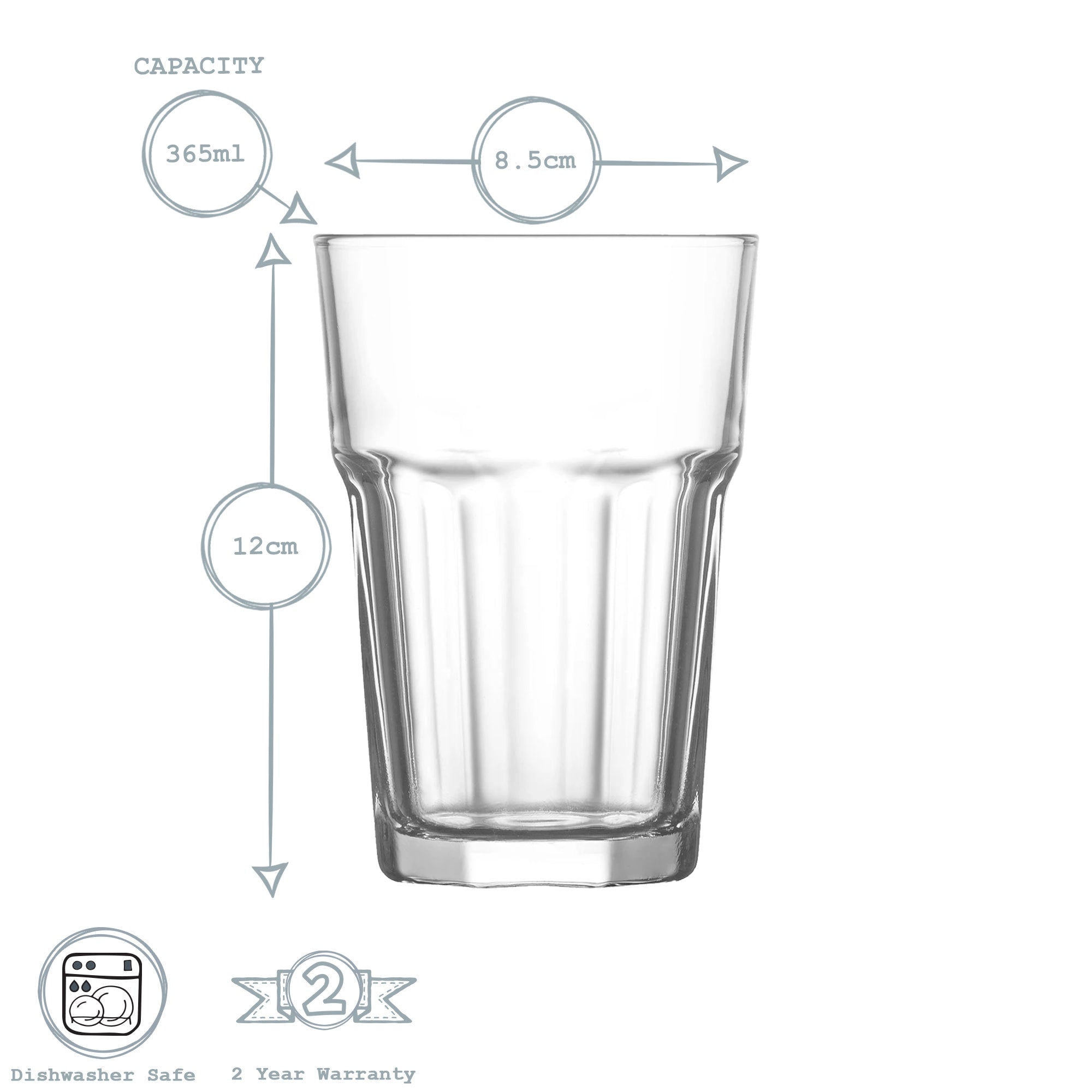 Aras Highball Glass -  365ml