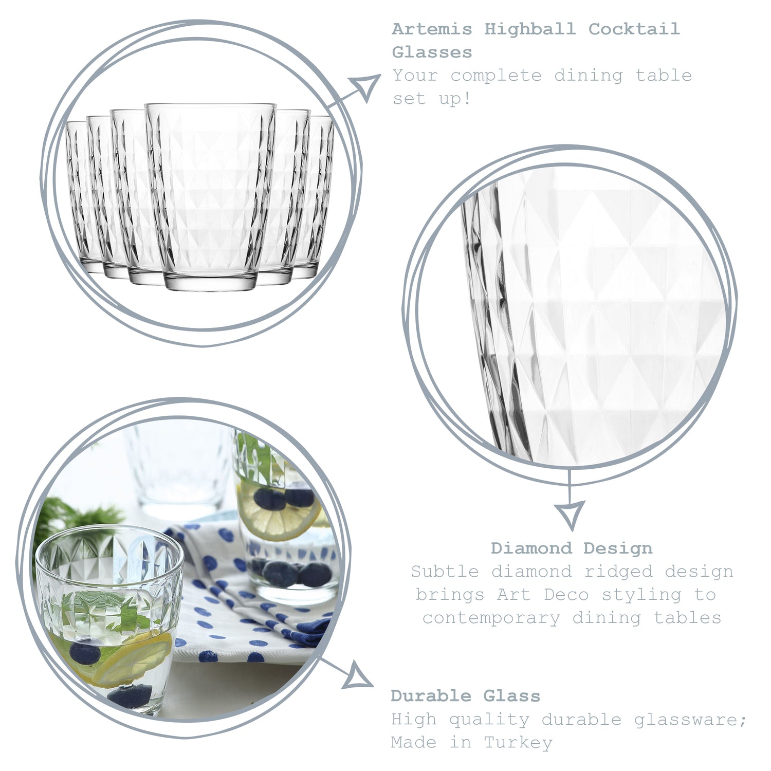Artemis Highball Glass - 415ml
