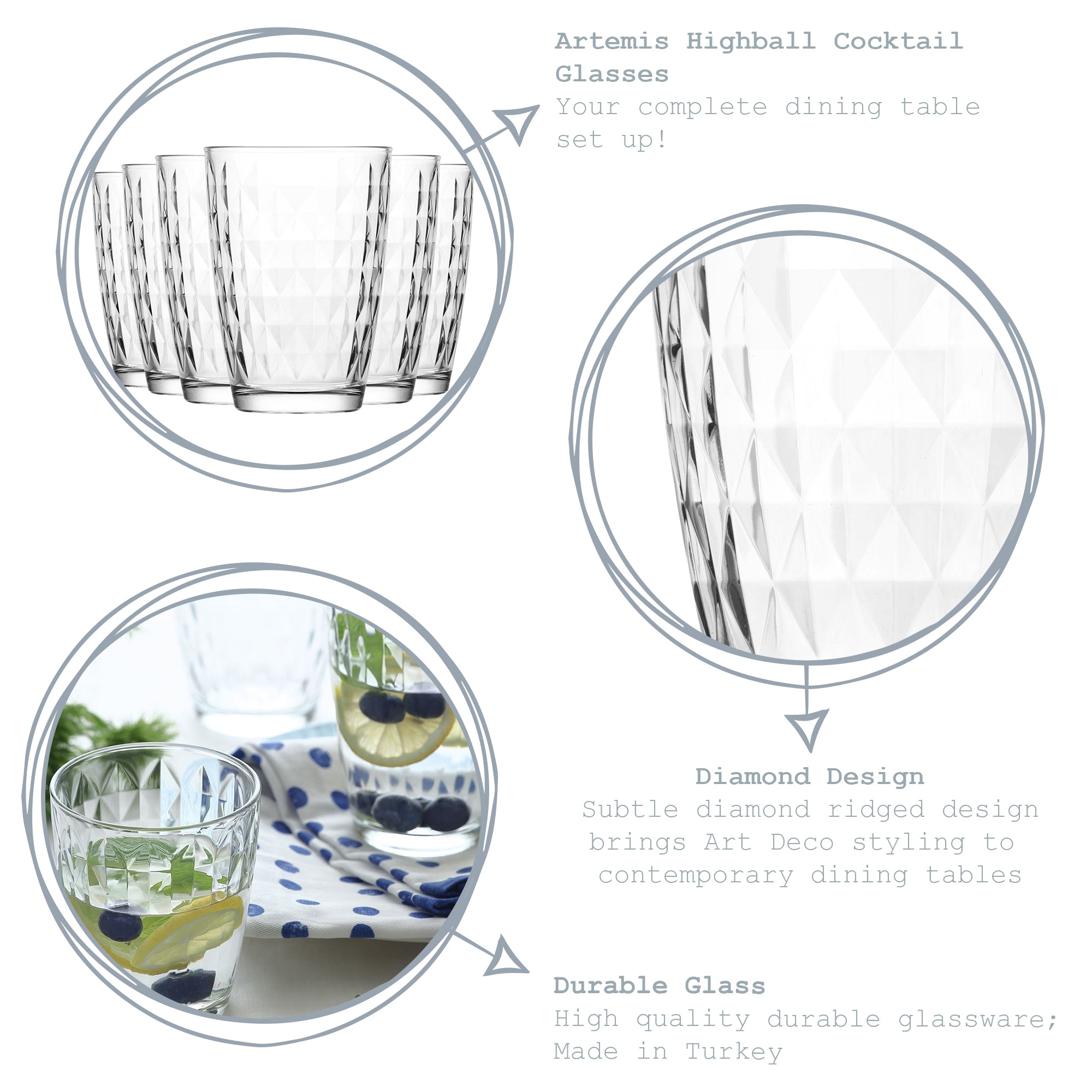 Artemis Highball Glass - 415ml