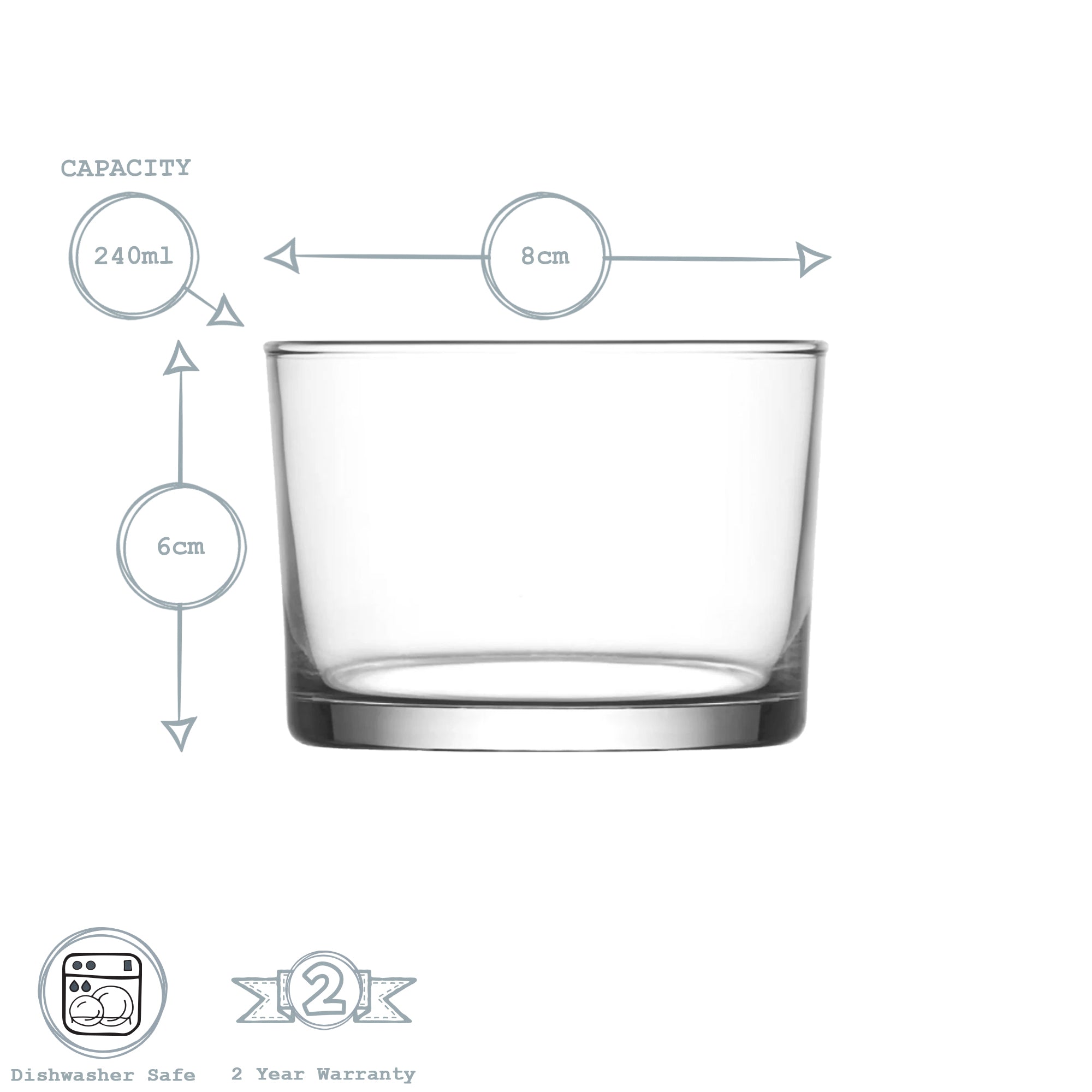 Bodega Whisky Tumbler - 240ml