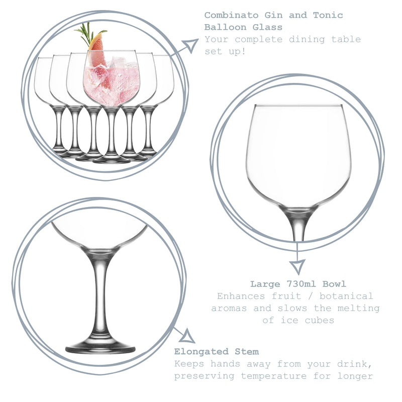 LAV Combinato Gin Glass - 730ml