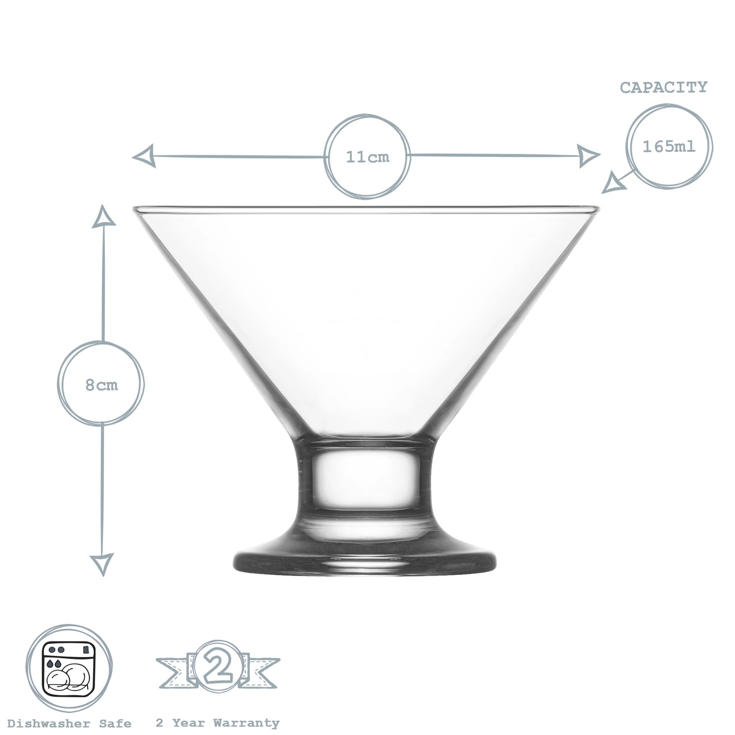 Crema Dessert Glass - 165ml