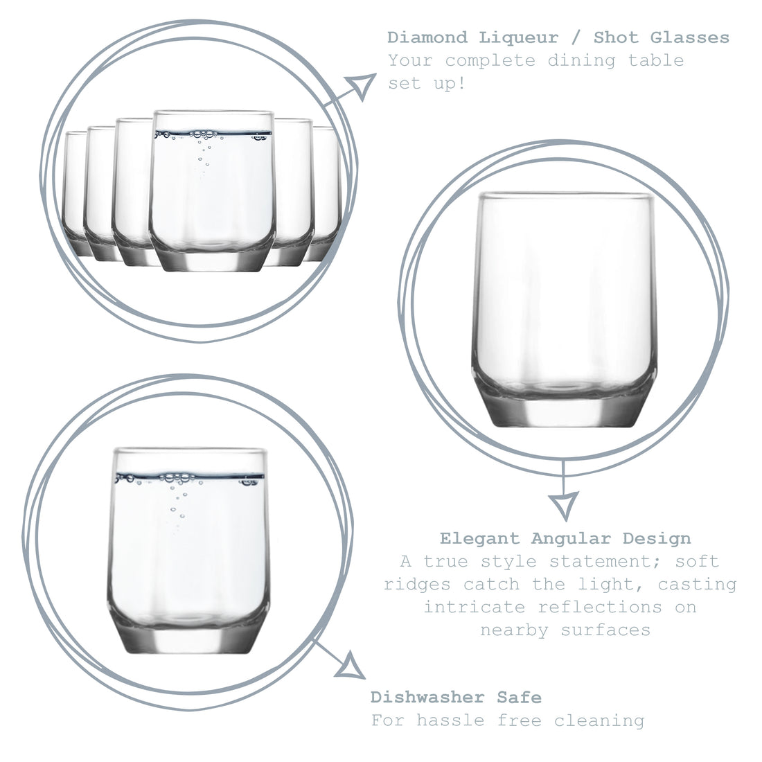 Diamond Shot Glass - 80ml