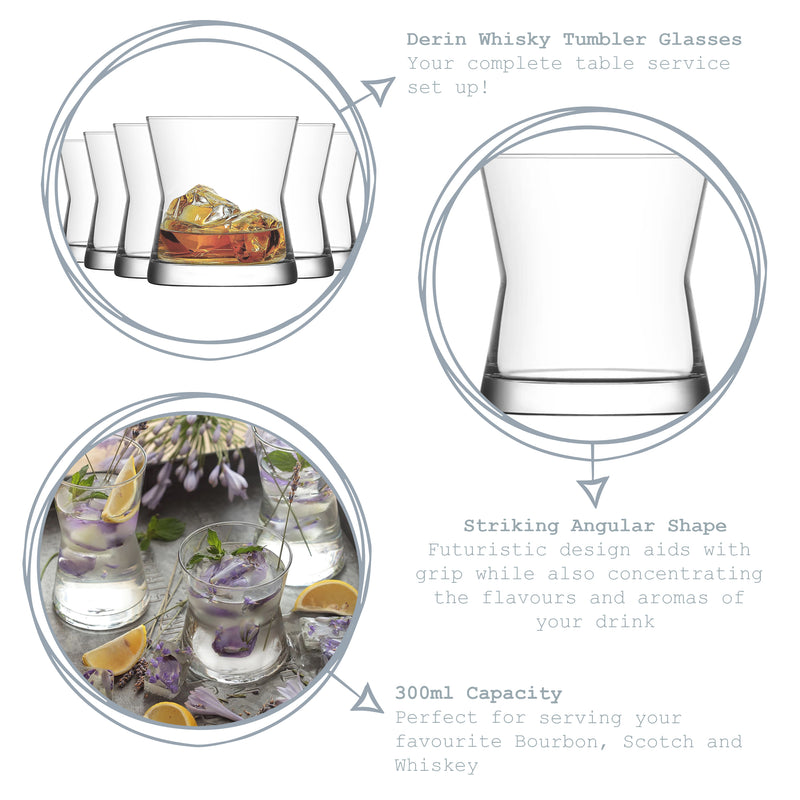 LAV Derin Whisky Glass - 300ml