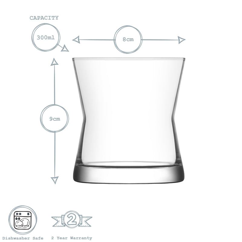 LAV Derin Whisky Glass - 300ml