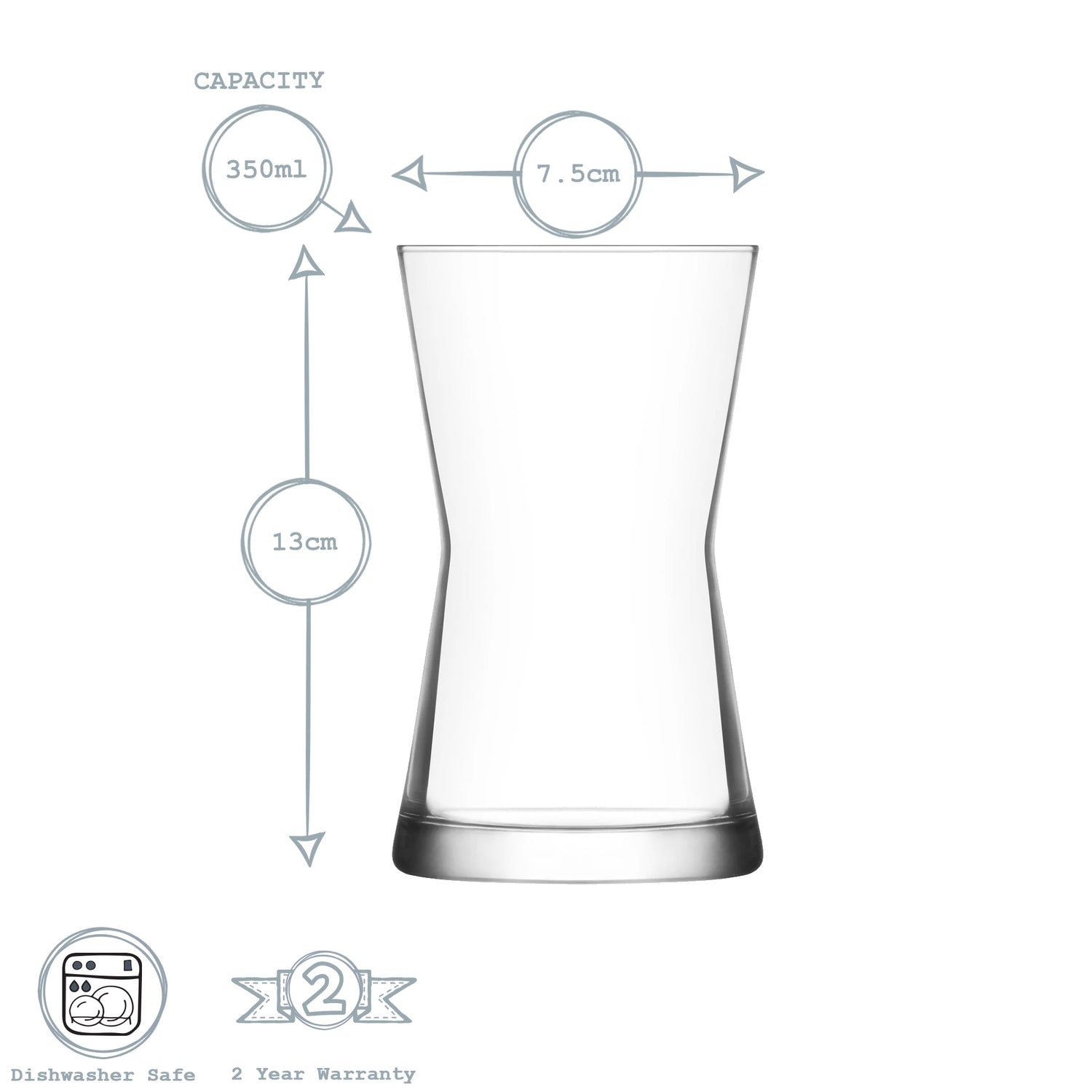Derin Highball Glass - 350ml