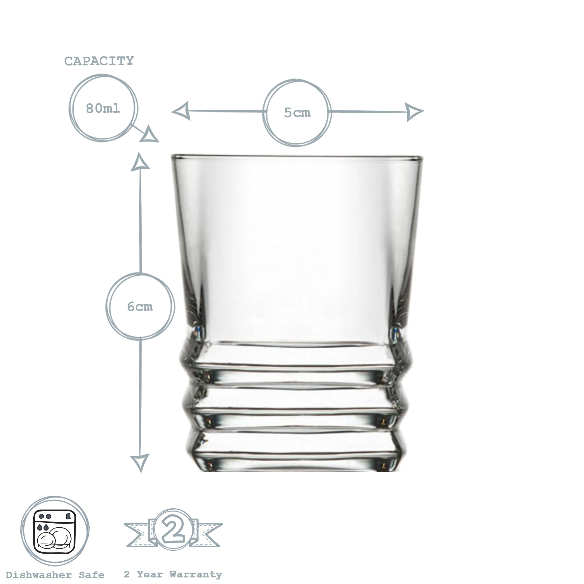 Elegan Shot Glass - 80ml