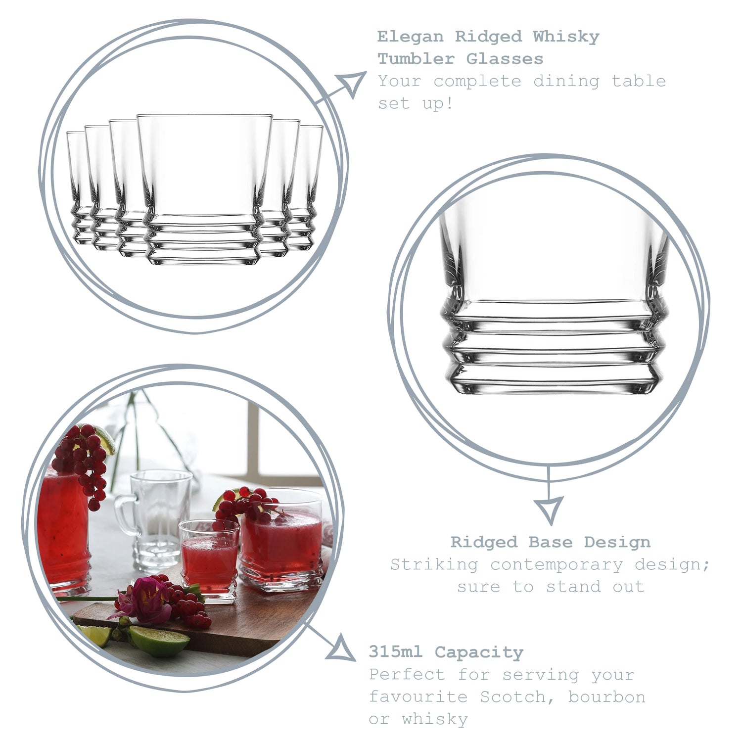 Elegan Whisky Glass - 315ml