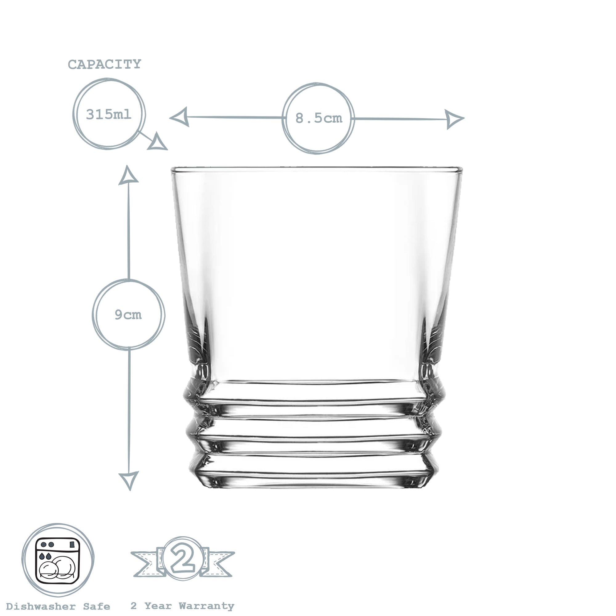 Elegan Whisky Glass - 315ml