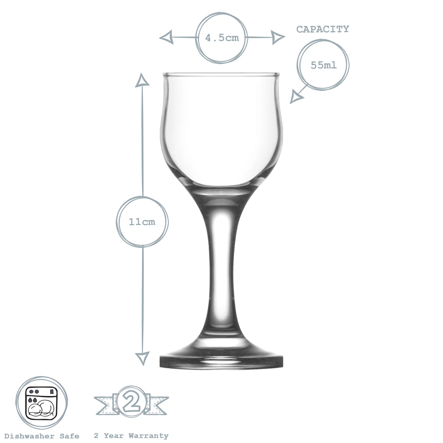 Nevakar Liqueur Glass - 55ml
