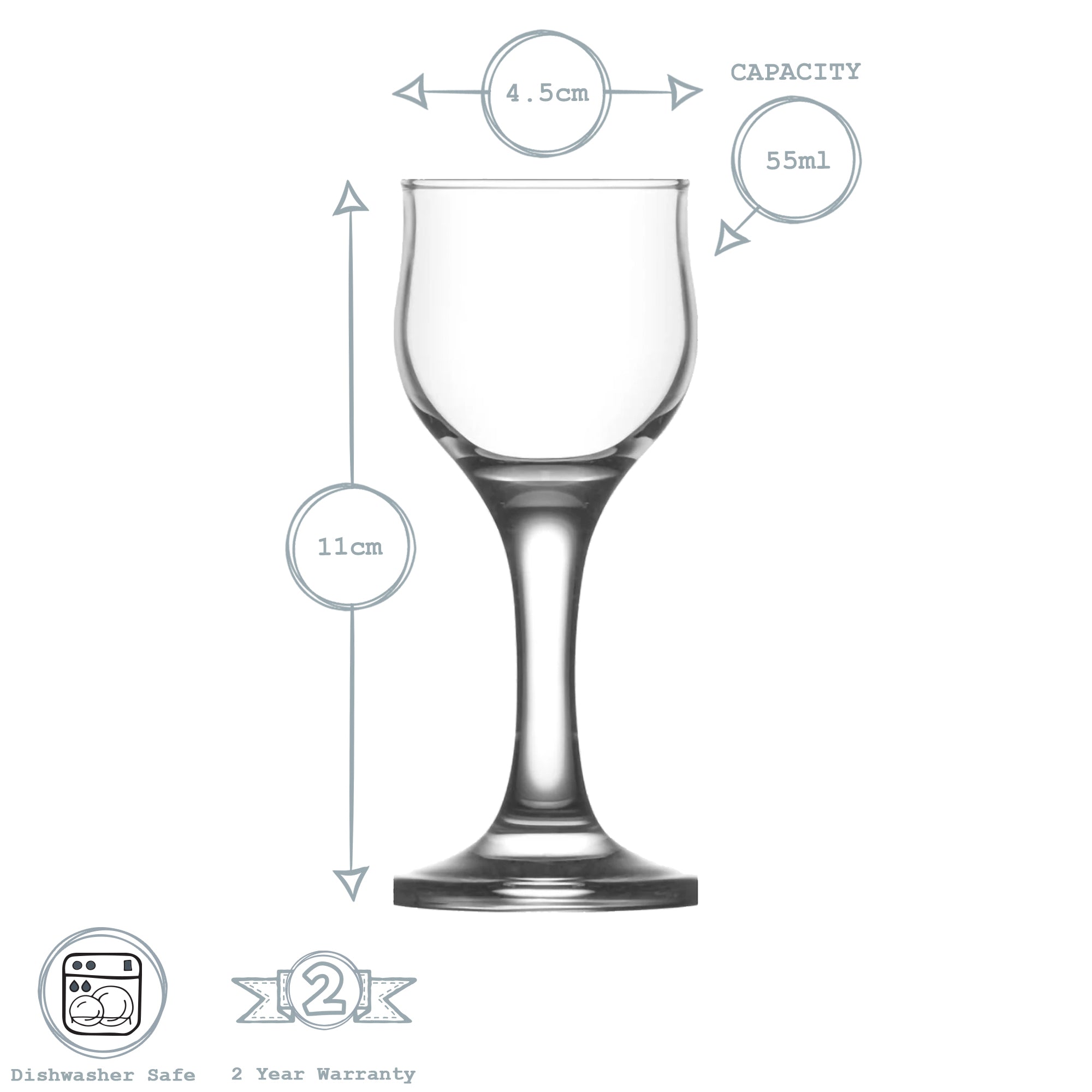 Nevakar Liqueur Glass - 55ml