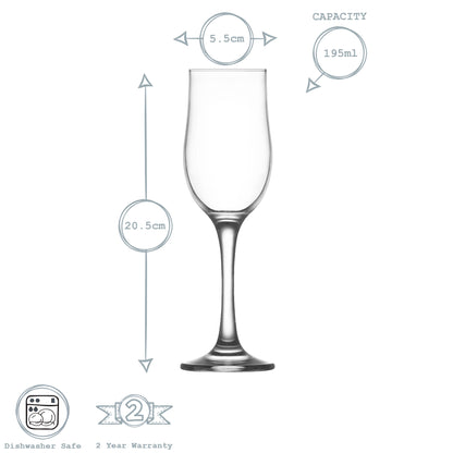 Nevakar Champagne Flute - 195ml