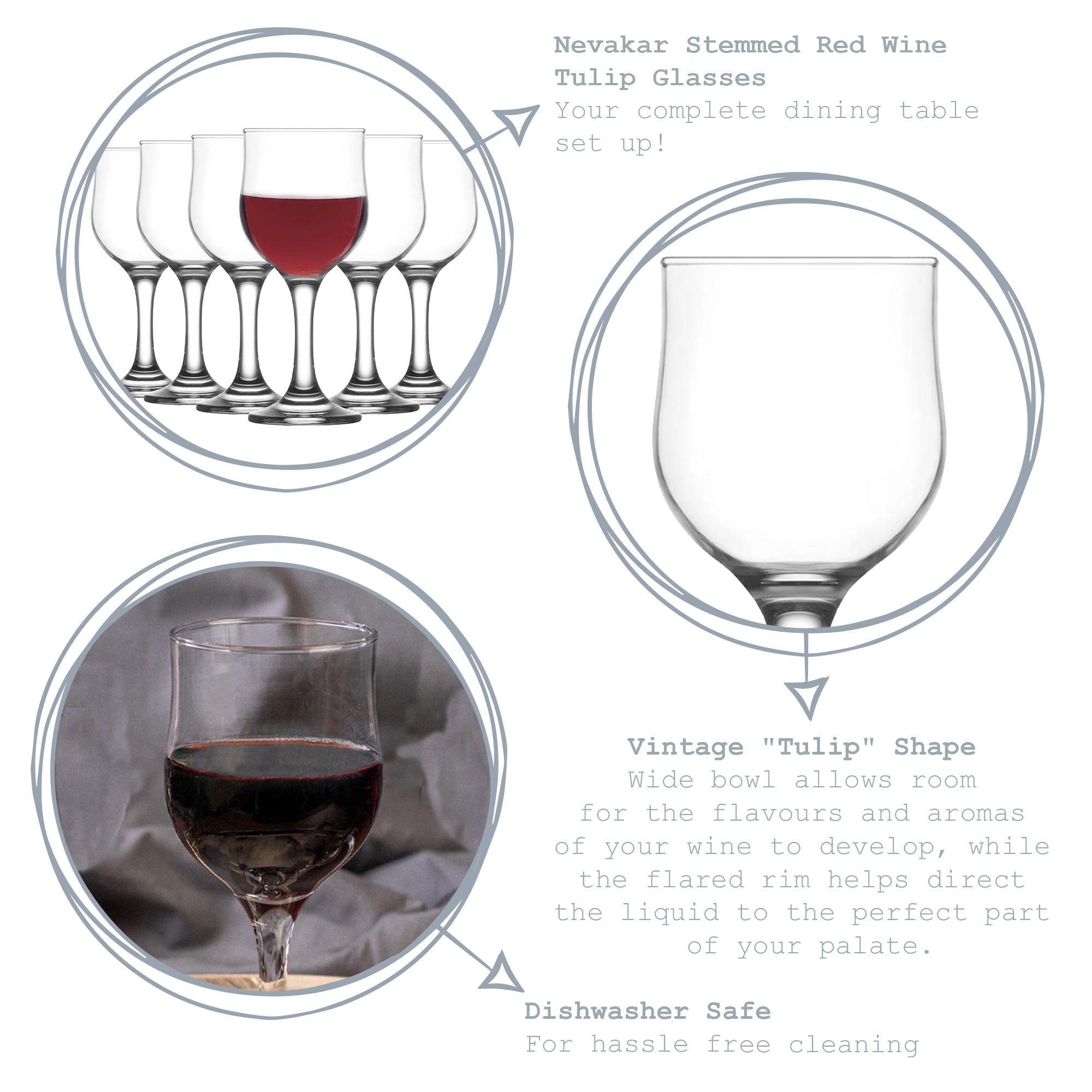 Nevakar White Wine Glass - 240ml