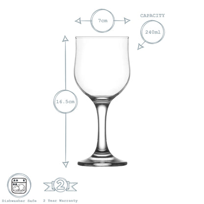 Nevakar White Wine Glass - 240ml