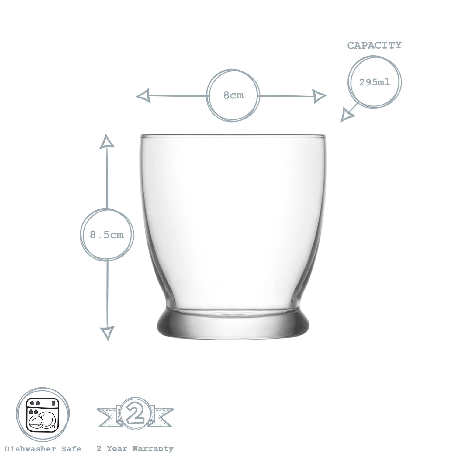 Roma Whisky Glass - 295ml