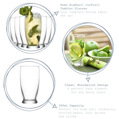 Roma Highball Glass - 350ml