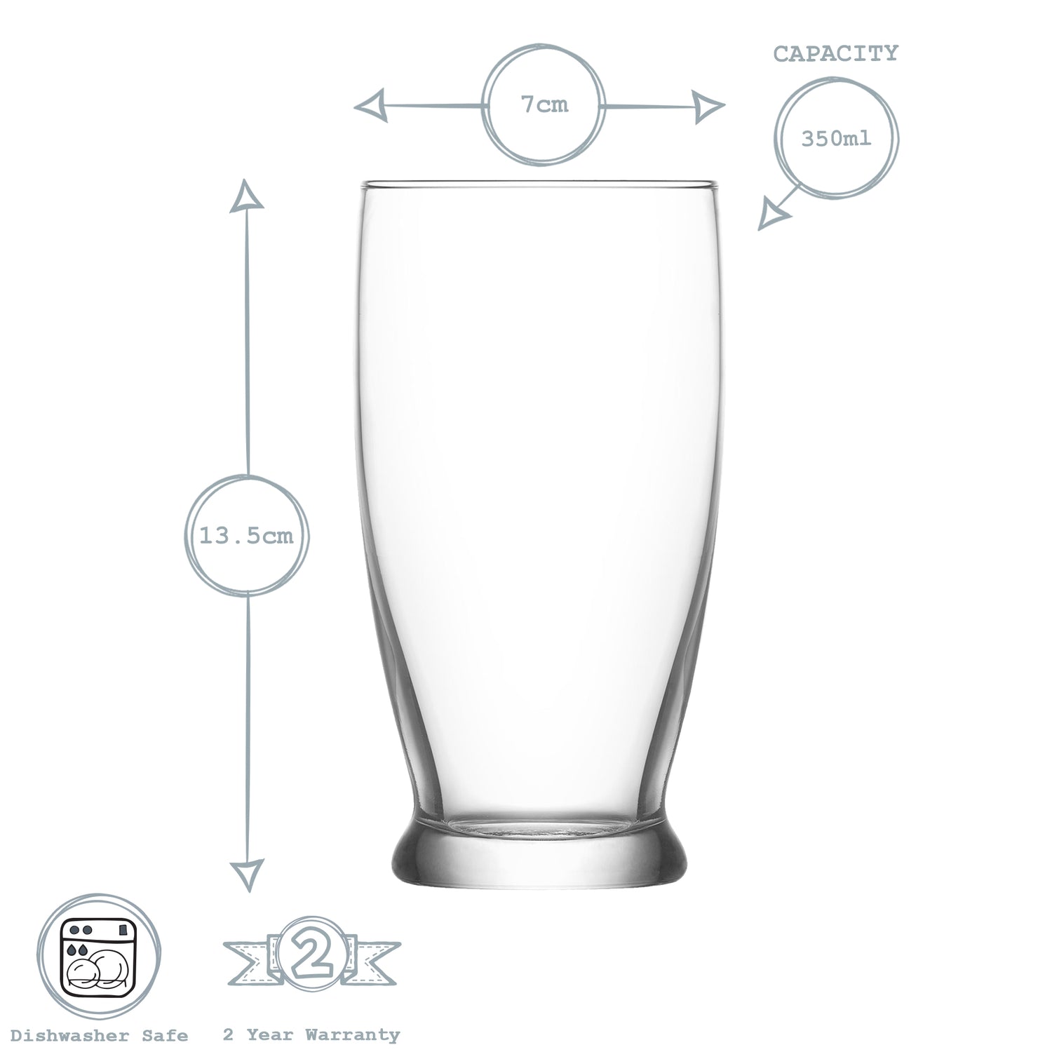 Roma Highball Glass - 350ml