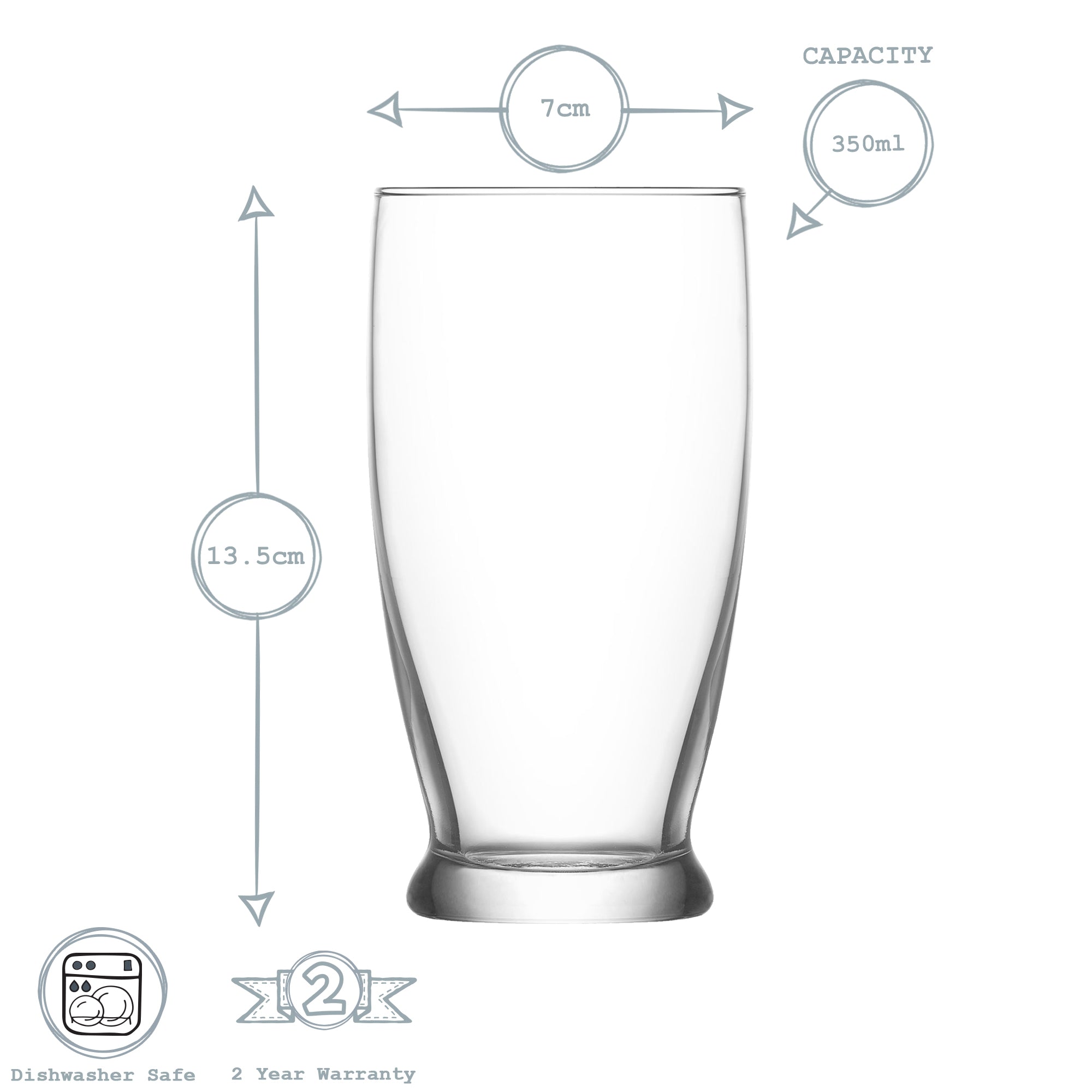 Roma Highball Glass - 350ml