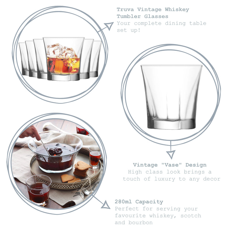 LAV Truva Whisky Glass - 280ml