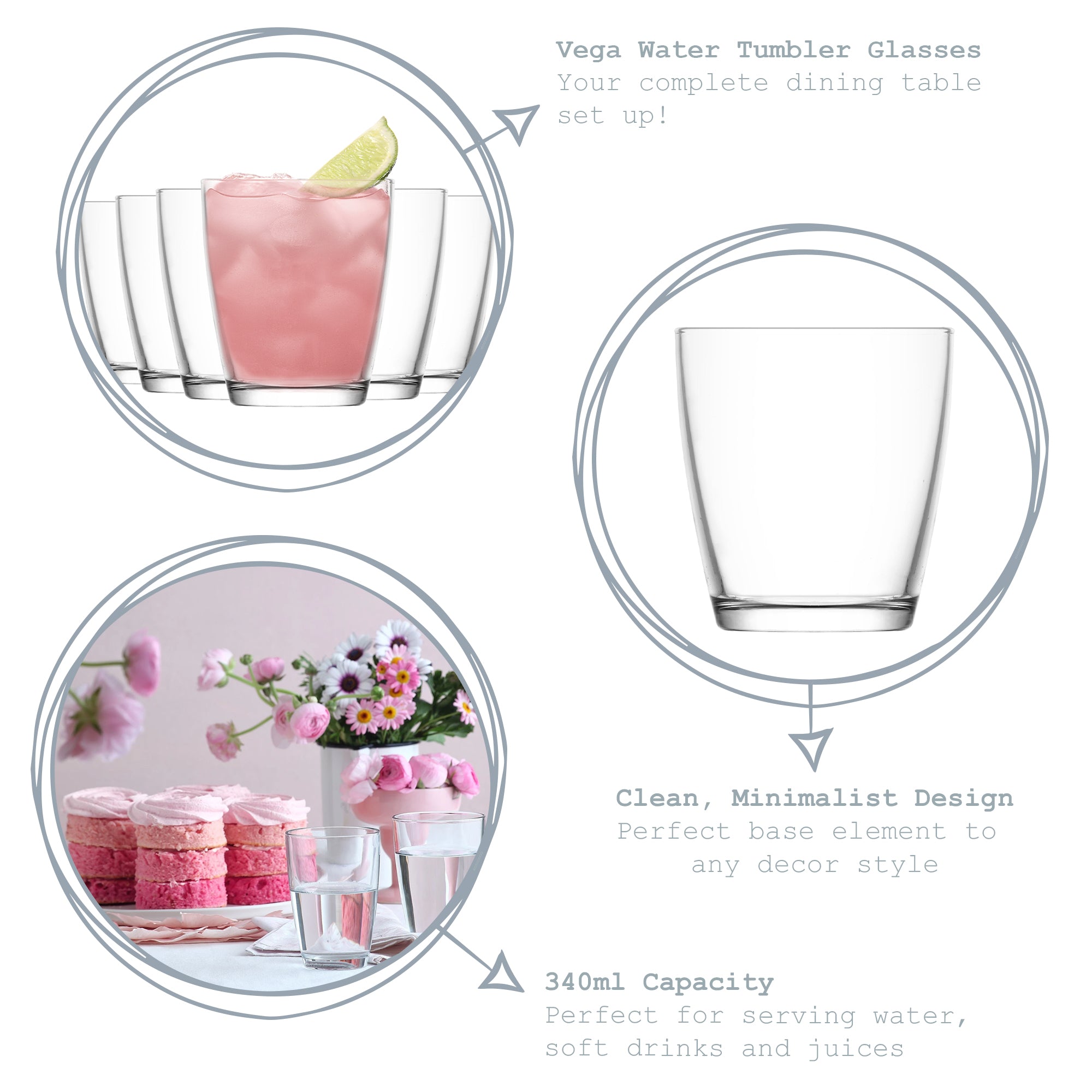 Vega Water Tumbler - 340ml