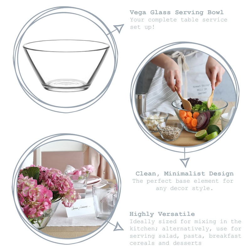 LAV Vega Glass Serving Bowl - 12cm