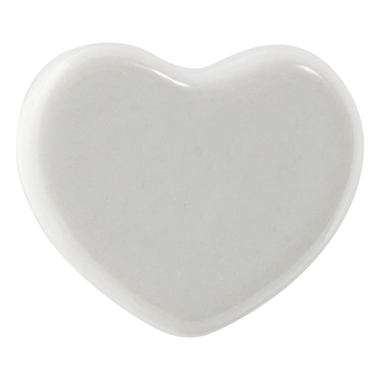 Nicola Spring Ceramic Drawer Knob - Heart - White