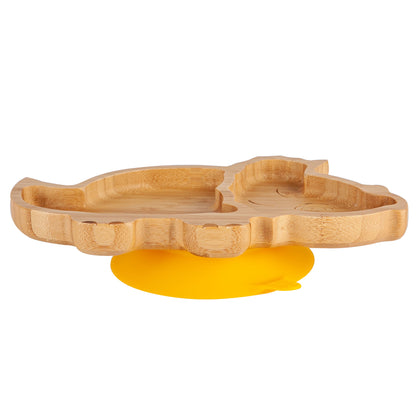Bamboo Kids Dinosaur Suction Plate - Yellow
