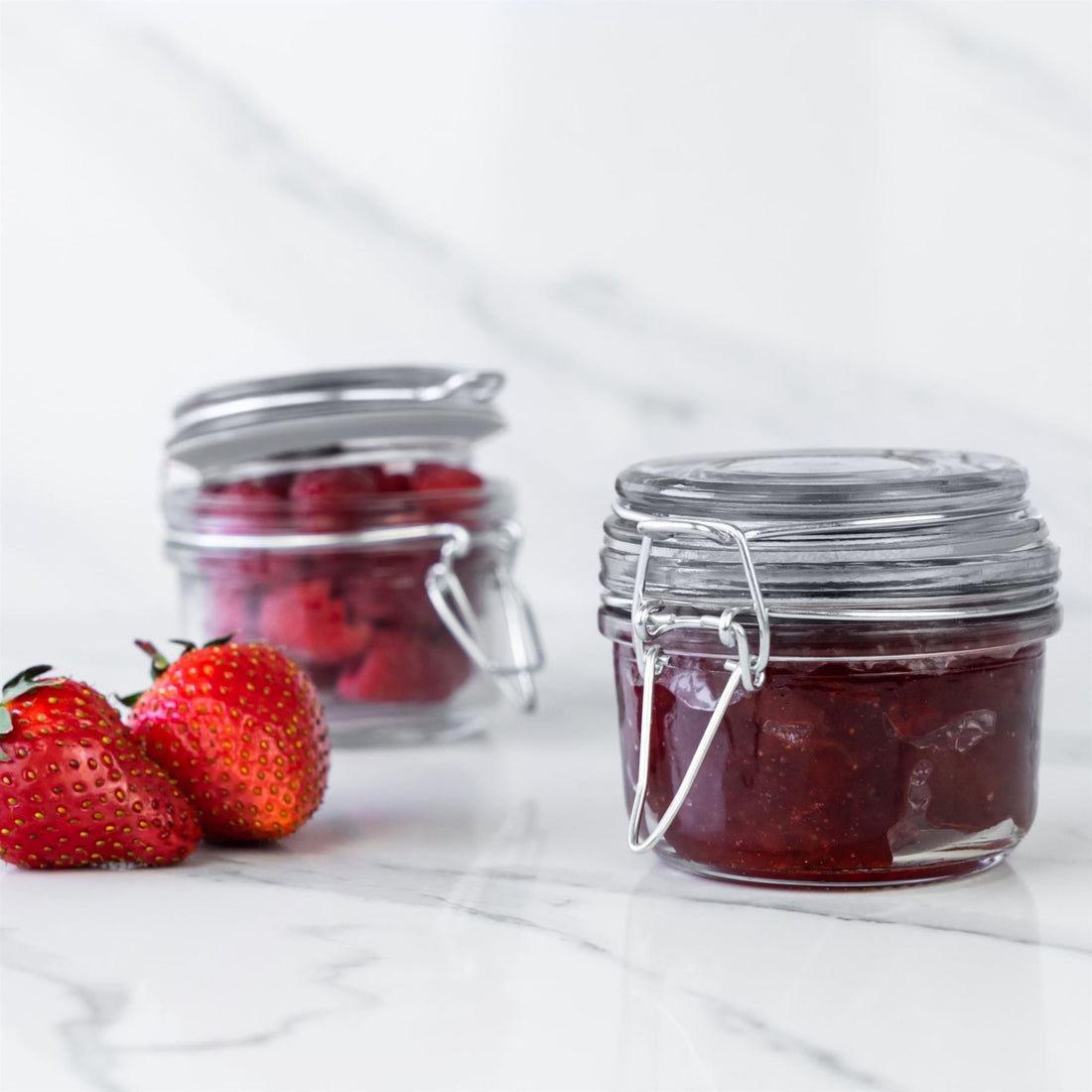 Argon Tableware Food Storage Jars with Clip Top Lid