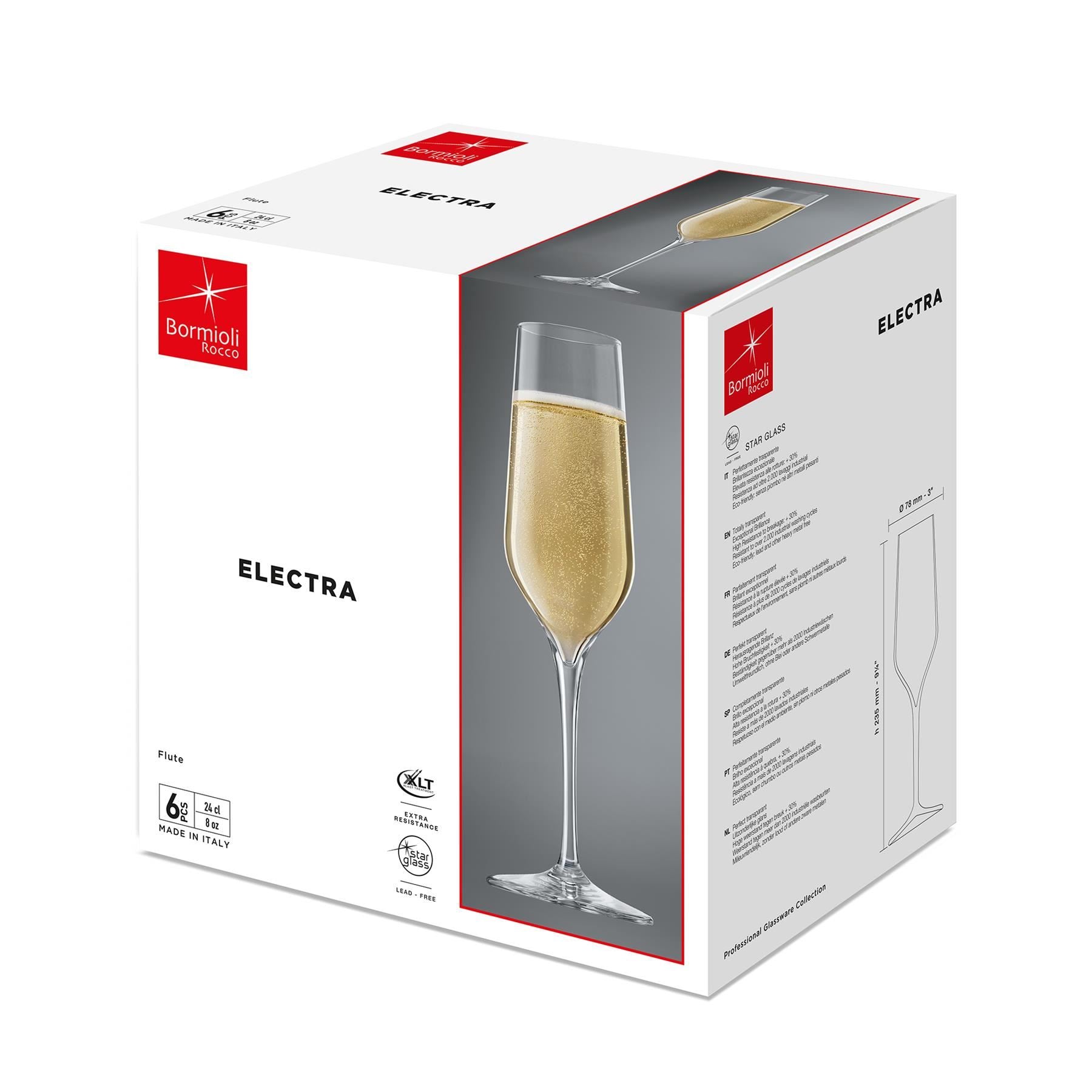 230ml Electra Glass Champagne Flute