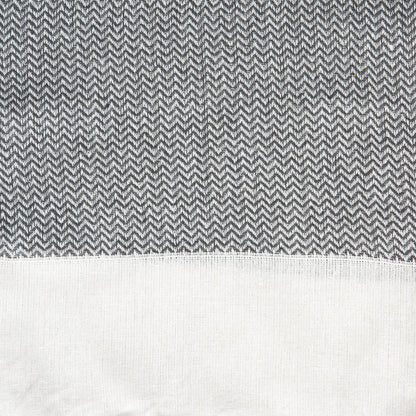 Turkish Beach Towel - Zig Zag - Grey