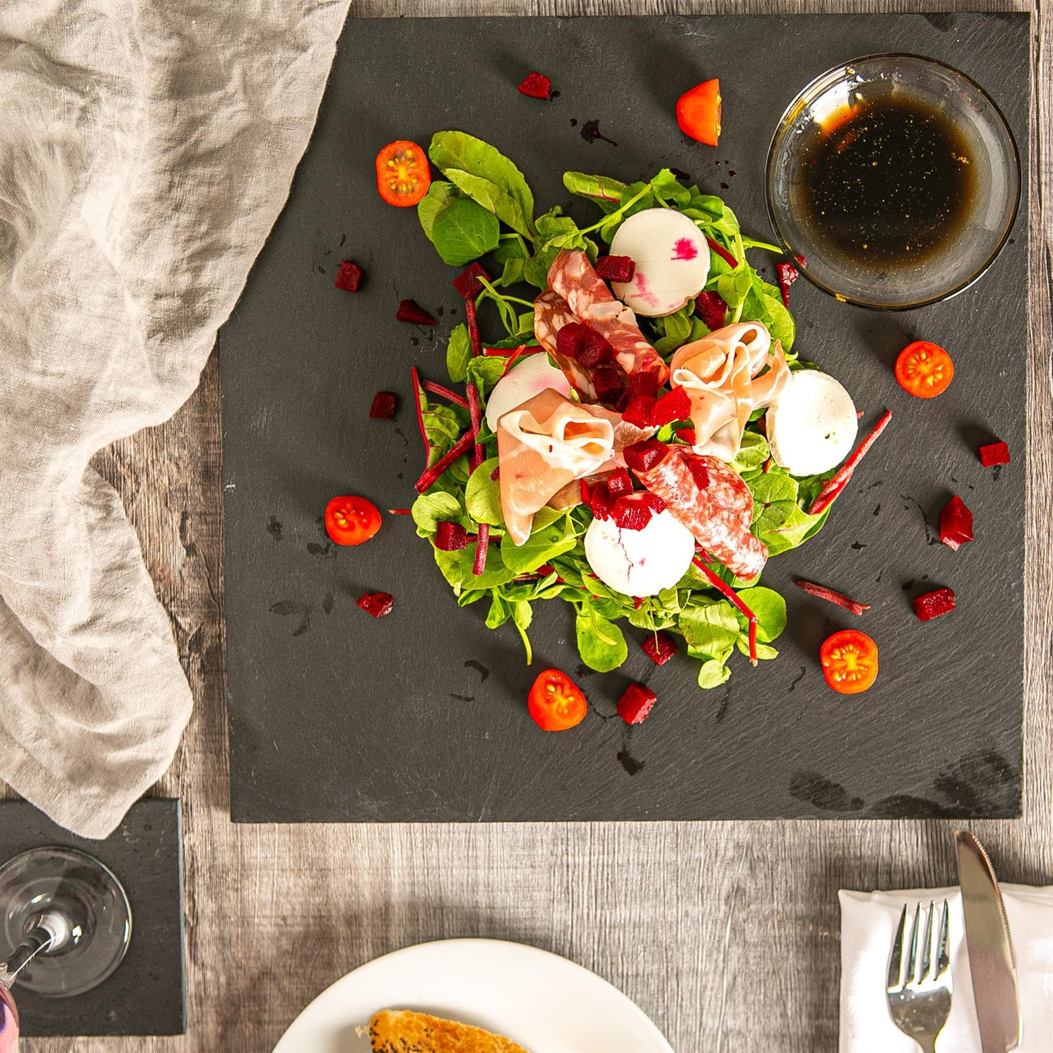 Linea Square Slate Placemat - 33cm