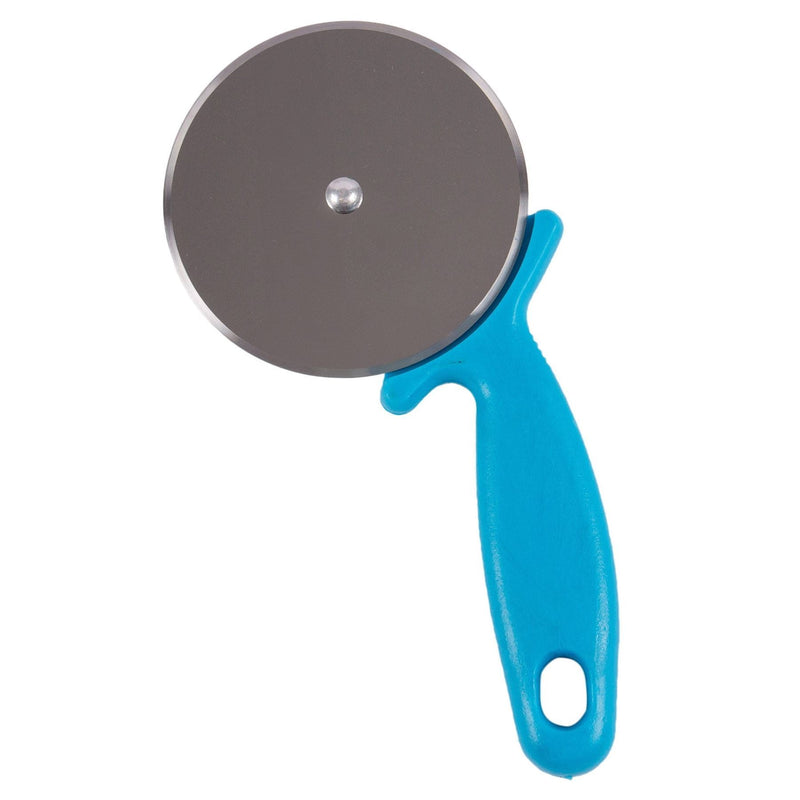 Blue 9.5cm Stainless Steel Pizza Cutter - By Ashley