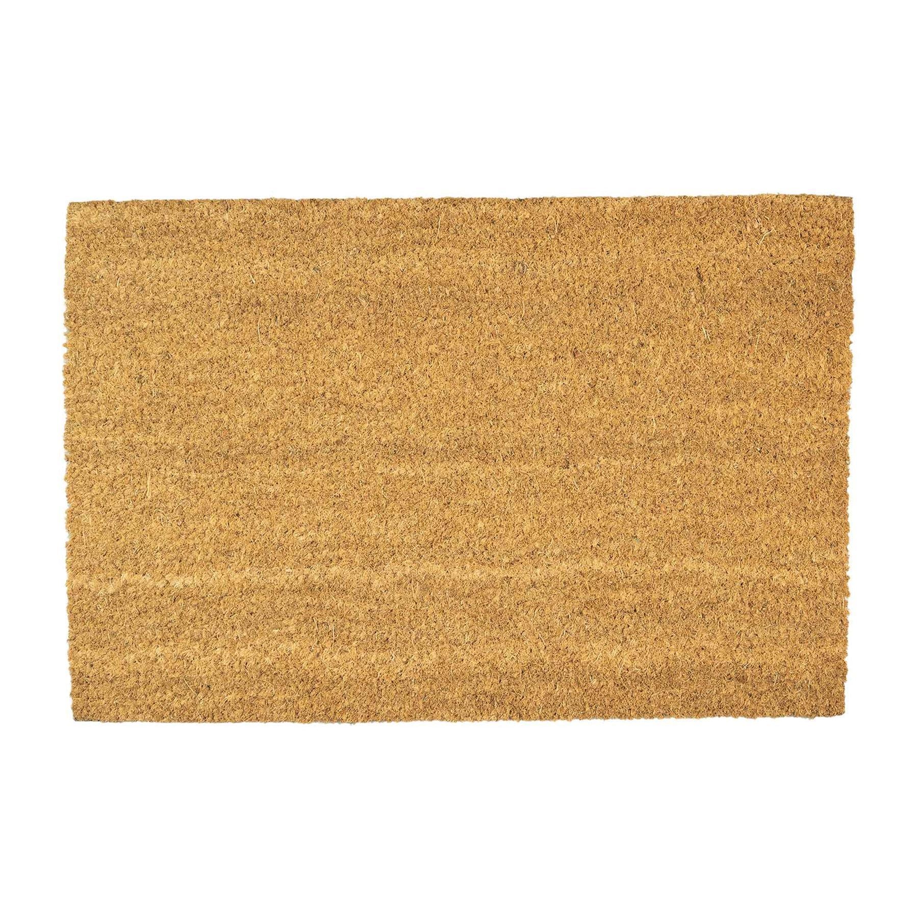 Nicola Spring Non-Slip Coir Door Mat - 60 x 90cm - Plain | Rinkit.com