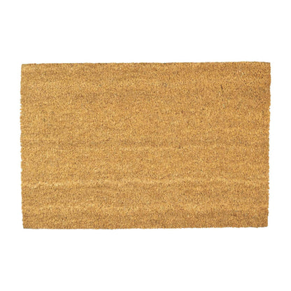 Nicola Spring Non-Slip Coir Door Mat - 60 x 90cm - Plain | Rinkit.com