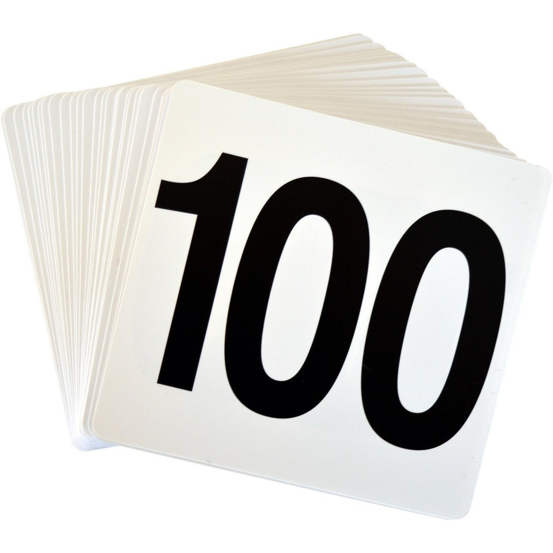 Table Number Plastic Card Set - 1-100