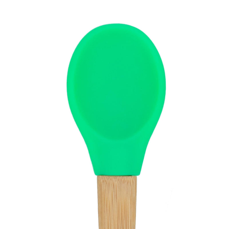 Tiny Dining Bamboo Kids Spoon - Green