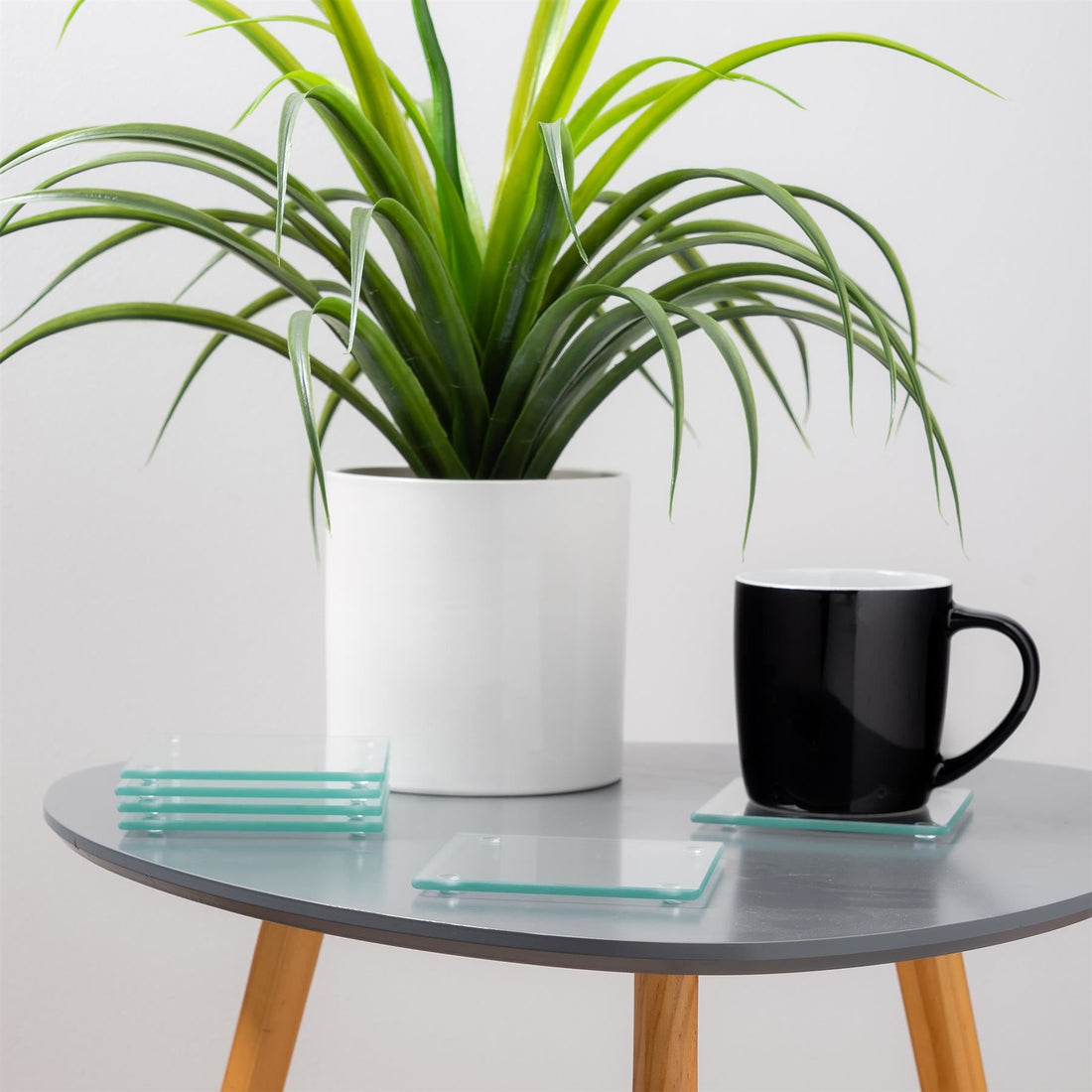 Clear 10cm Glass Coaster