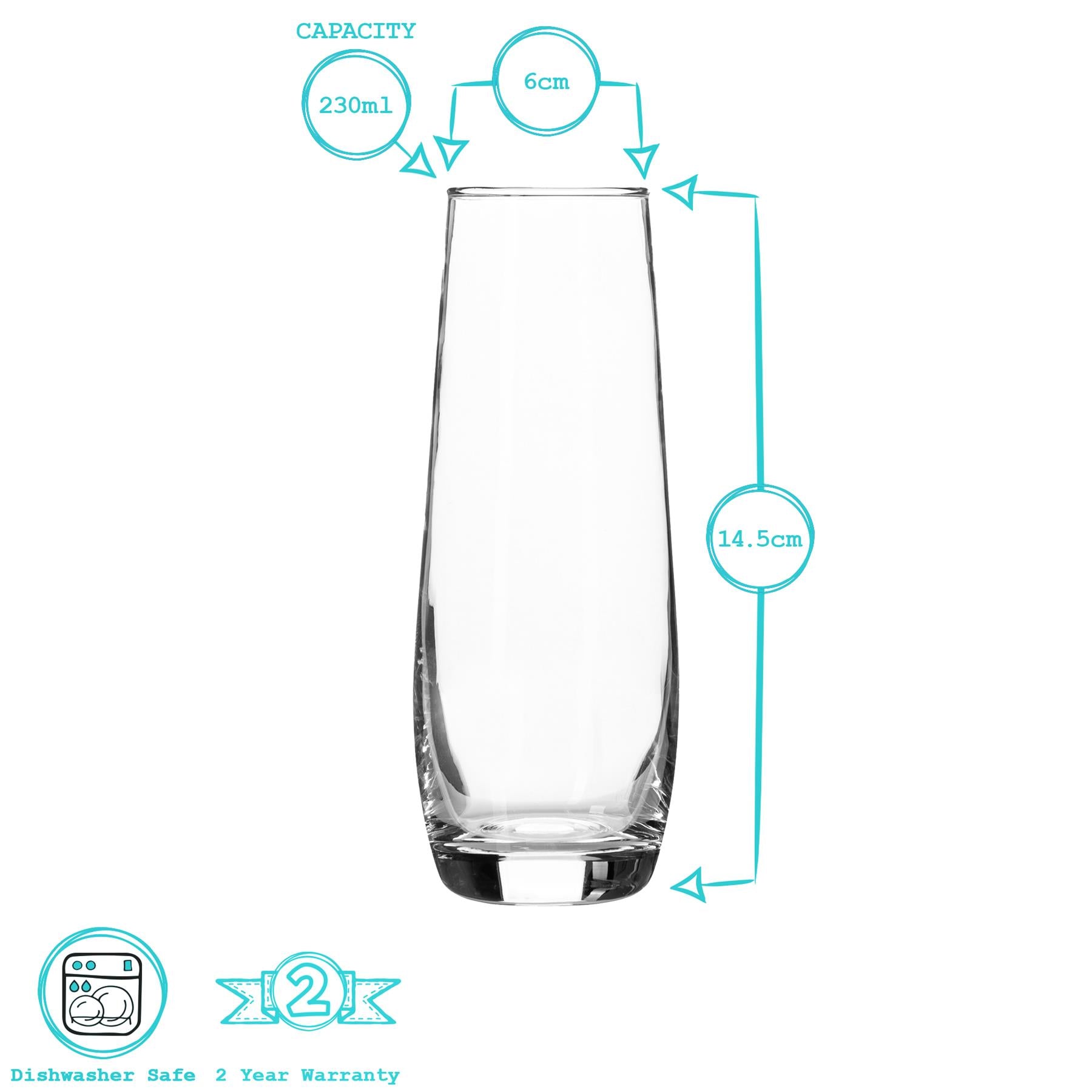 AT Corto Stemless Champagne Flute 230ml