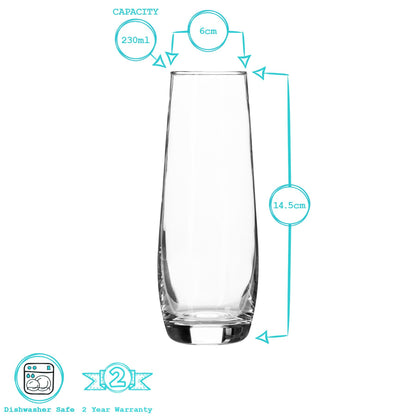 AT Corto Stemless Champagne Flute 230ml