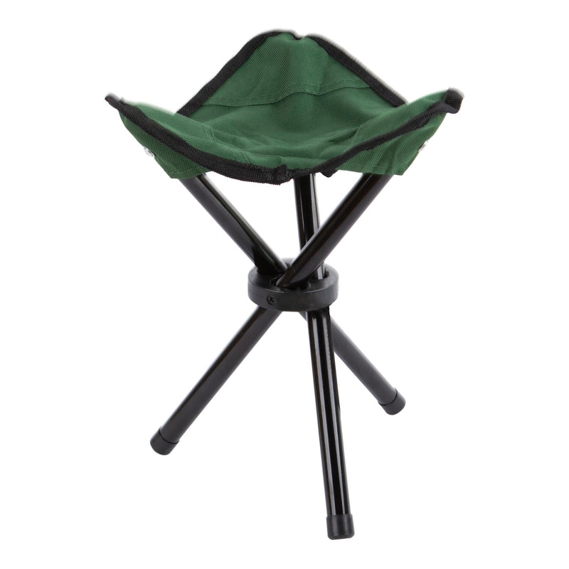 Green Foldaway Canvas Camping Stool - By Redwood