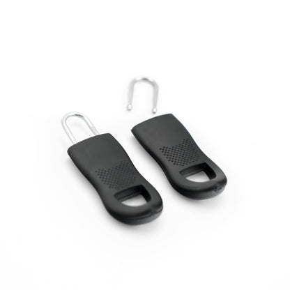 Pack of 16 Universal Zipper Fixers - 2 Sizes - Black