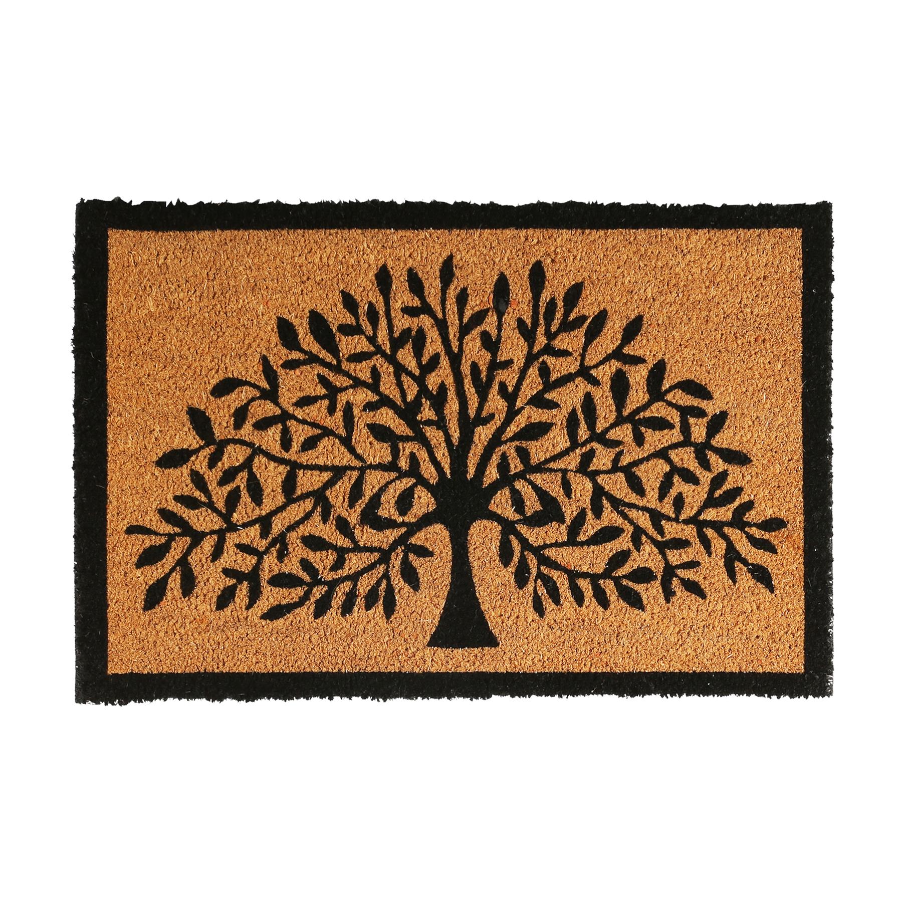 Coir Door Mat - 60 x 40cm - Tree of Life