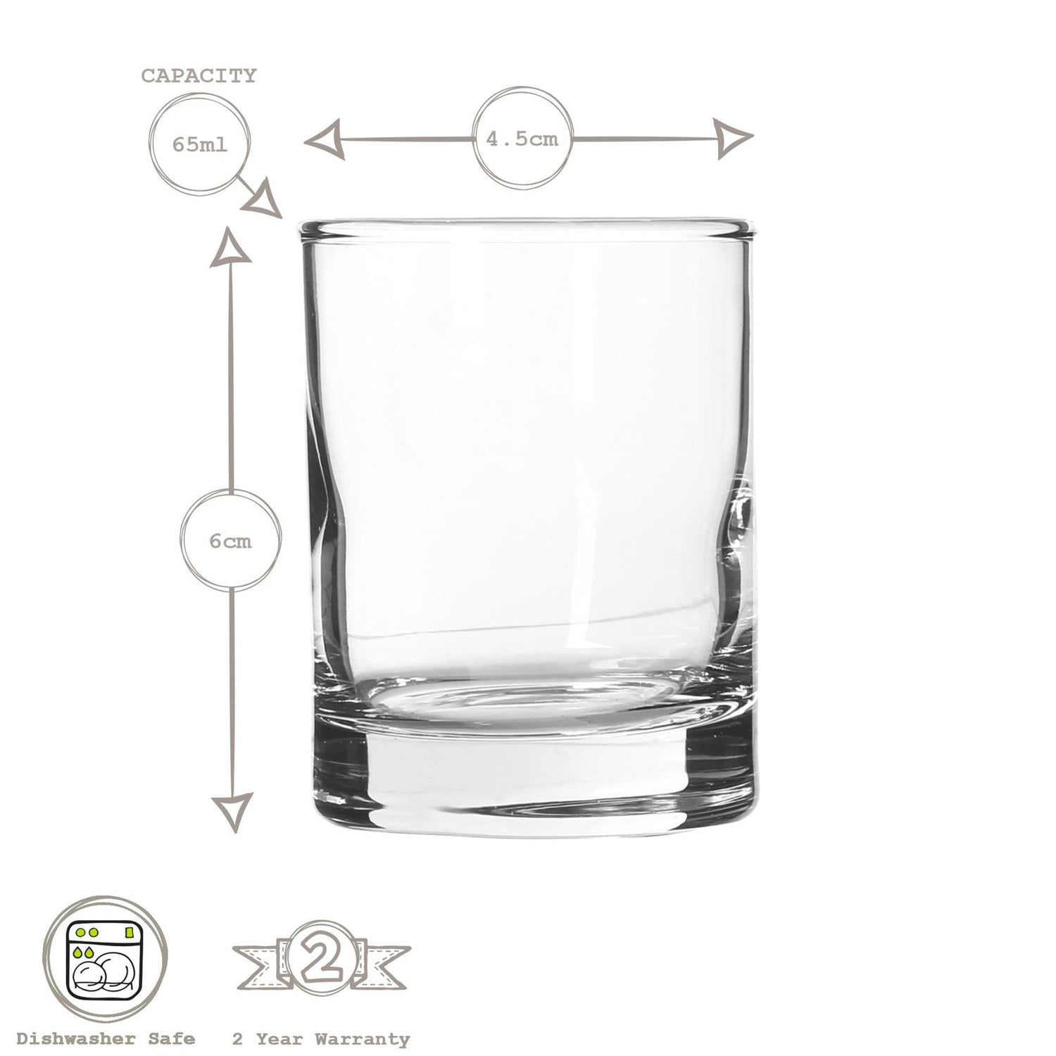 65ml Liberty Shot Glass