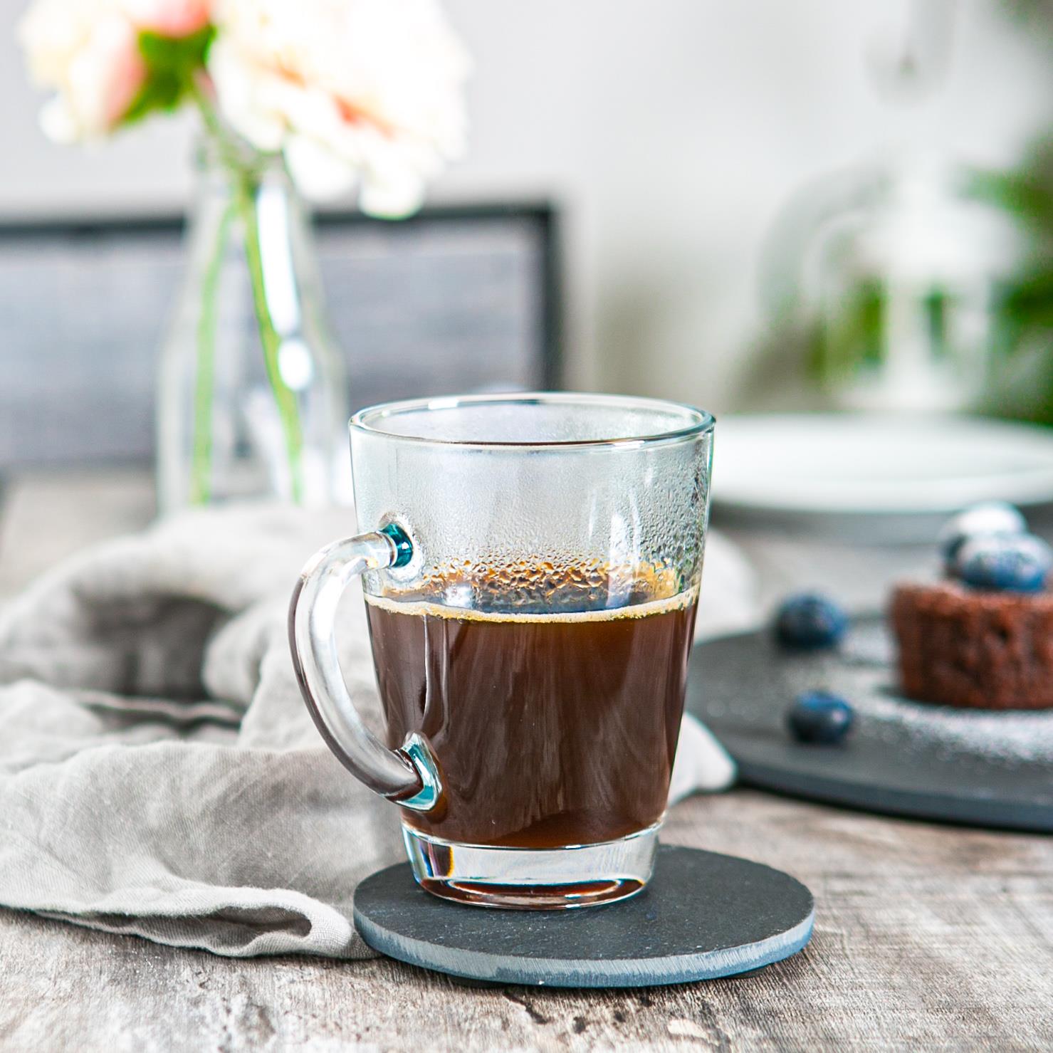 300ml Vega Glass Tea &amp; Coffee Mug