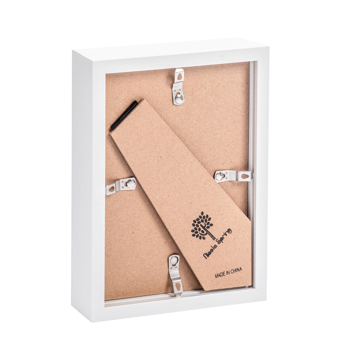 5&quot; x 7&quot; 3D Box Photo Frame - White - by Nicola Spring