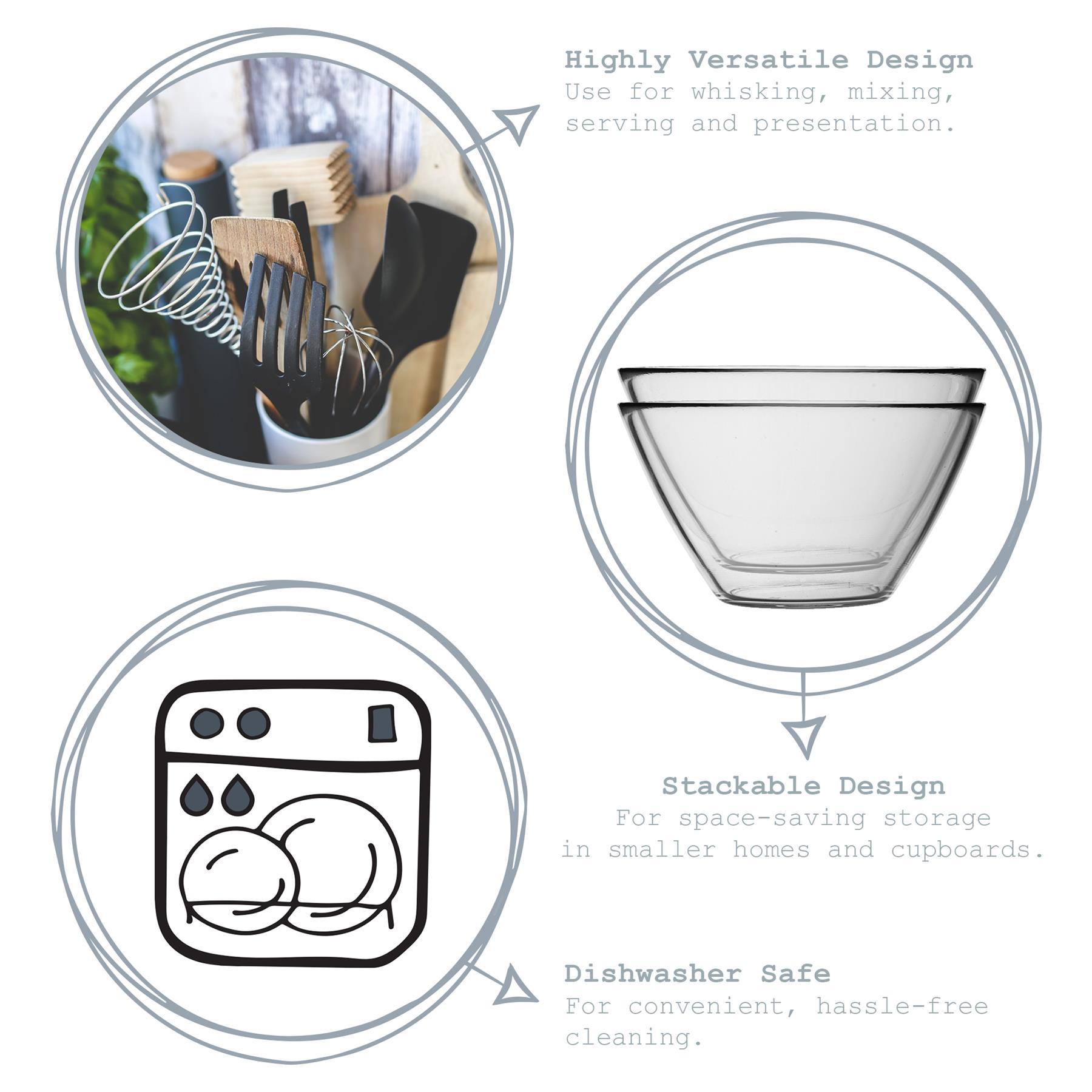 Basic Glass Kitchen Mixing Bowl - 20cm