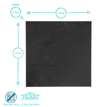 Linea Square Slate Placemat - 33cm
